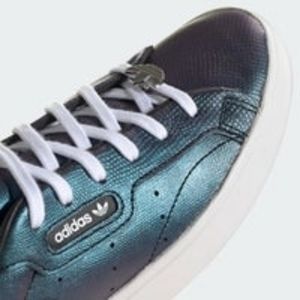 Adidas Sleek Sneakers Iridescent Green Size 6.5